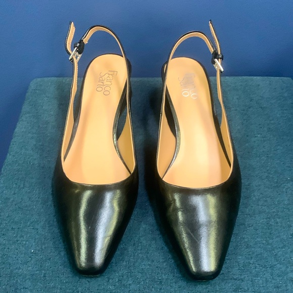 Franco Sarto Shoes - Franco Sarto EUC black sling back low heels